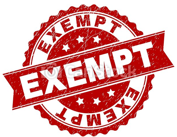 Exemption Stamp