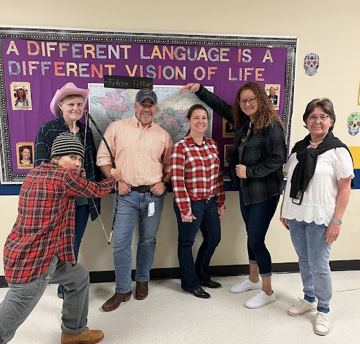 Teachers participate in spirit week; from the student government Instagram