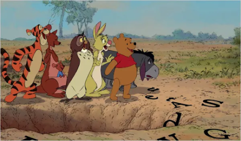 Winnie the Pooh: Walt Disney Pictures; Caption: Winnie the Pooh and friends 