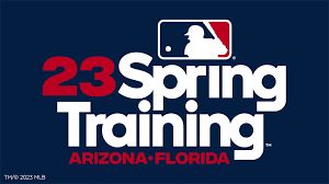 MLB Spring Training takes place in Arizona and Florida at their training ballparks.