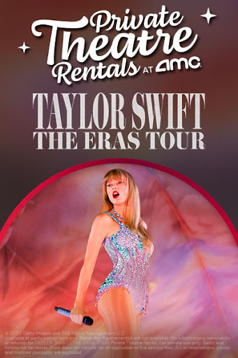 AMC Theaters Promotional Image for Private Screenings of The Eras Tour Film

Cr. AMC Entertainment Holdings, Inc., Taylor Swift