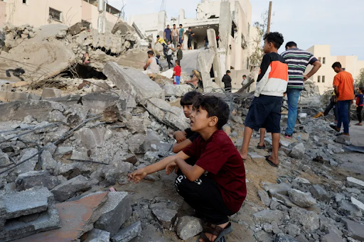 Children amongst rubble in Gaza

Sourced: Al Jazeera
Cr: Reuters