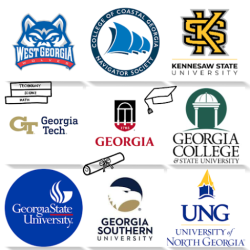 Georgia Colleges Collage: created in Canva 